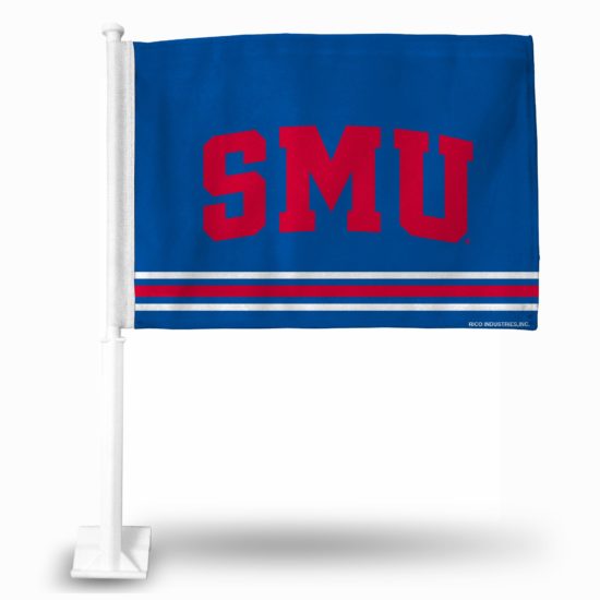 Southern Methodist Mustangs Car Flag