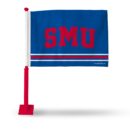 Southern Methodist Mustangs Car Flag (Red Pole)