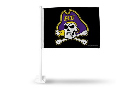 East Carolina Jolly Black Car Flag