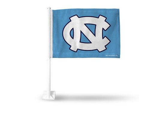 North Carolina Tar Heel Interlocking Car Flag