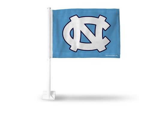 North Carolina Tar Heel Interlocking Car Flag