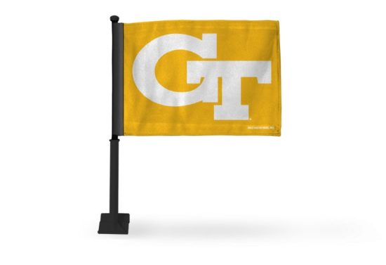 Georgia Tech Car Flag (Black Pole)