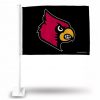 Louisville Logo Black Car Flag