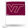Virginia Tech Hokies Car Flag