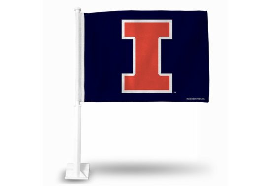 Illinois Logo Car Flag