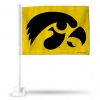 Iowa Hawkeyes Yellow Car Flag