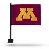 Minnesota Golden Gophers Car Flag (Black Pole)