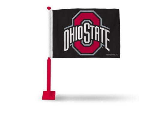 Ohio State Buckeyes Car Flag (Red Pole)