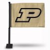 Purdue Boilermakers Car Flag (Black Pole)