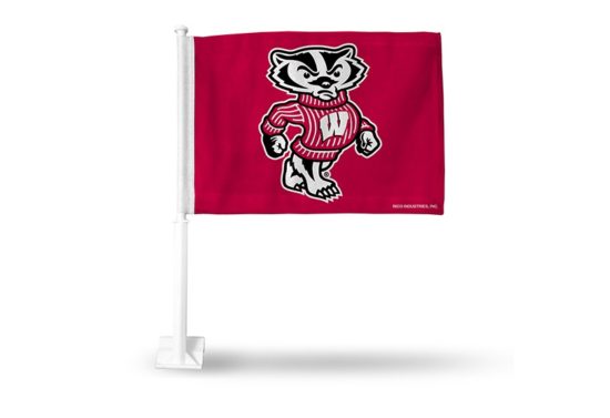 Wisconsin Badgers Car Flag