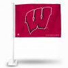 Wisconsin Badgers Car Flag