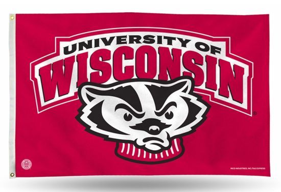 Wisconsin (Bucky) Banner Flag