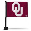 Oklahoma Sooners Car Flag (Black Pole)