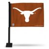 Texas Longhorns Orange Car Flag (Black Pole)