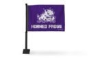 TCU Horned Frogs Car Flag (Black Pole)