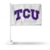 TCU Horned Frogs White Car Flag