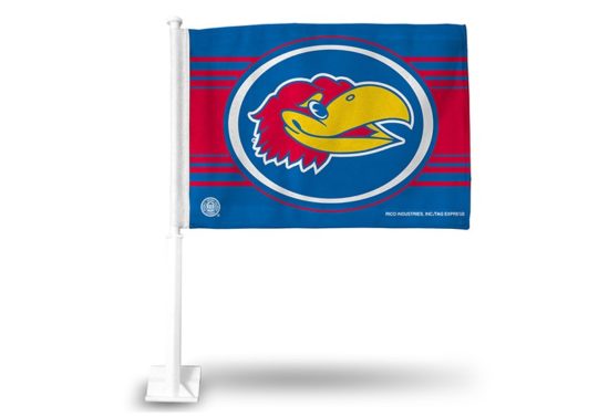 Kansas Jayhawk Car Flag