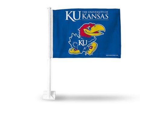 Kansas Jayhawk Car Flag