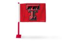 Texas Tech Red Raiders Car Flag (Red Pole)