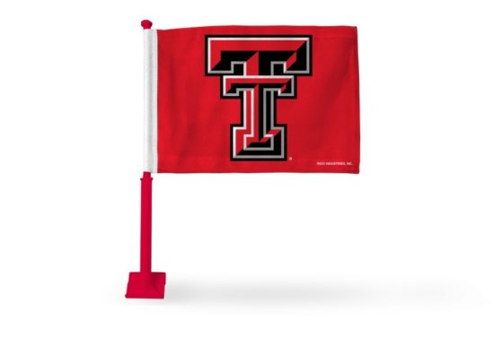 Texas Tech Red Raiders Car Flag (Red Pole)