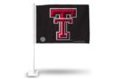Texas Tech Red Raiders Car Flag (White Pole)