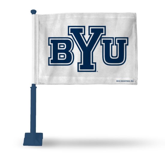 BYU Cougars Car Flag(Navy Pole)