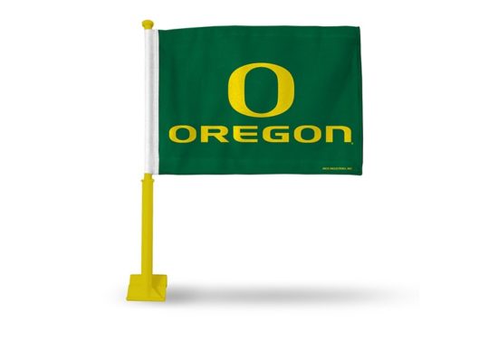 Oregon Ducks Car Flag (Yellow Pole)