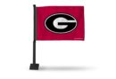 Georgia Bulldogs Car Flag (Black Pole)