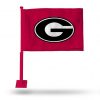 Georgia Bulldogs Car Flag (Red Pole)