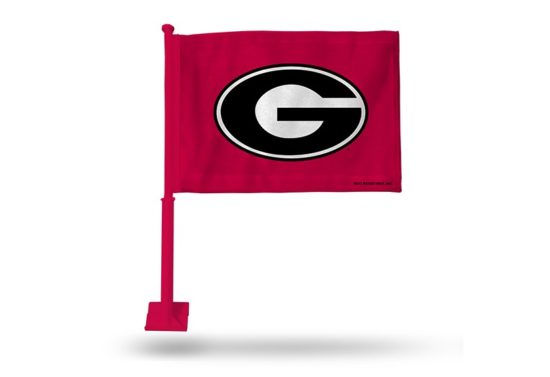 Georgia Bulldogs Car Flag (Red Pole)