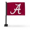 Alabama Crimson Tide Car Flag (Black Pole)