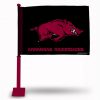 Arkansas Razorbacks Car Flag (Crimson Pole)