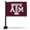 Texas A&M Aggies Car Flag (Black Pole)