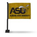 Alabama State Car Flag (Black Pole)