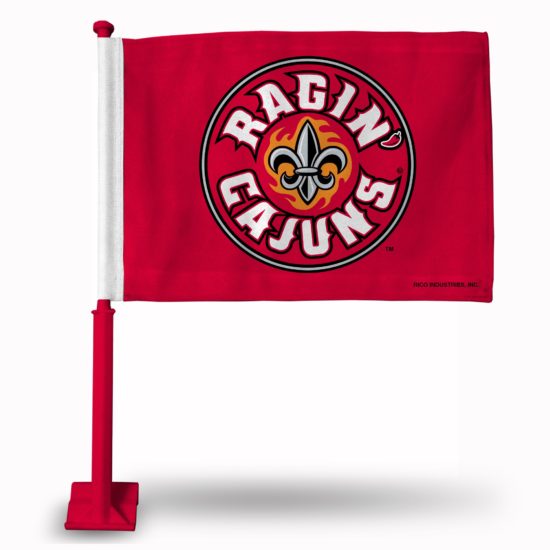 Louisiana at Lafayette Car Flag (Red Pole)