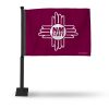 New Mexico State Car Flag (Black Pole)