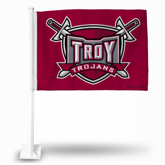 Troy University Car Flag