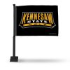 Kennesaw State Car Flag (Black Pole)