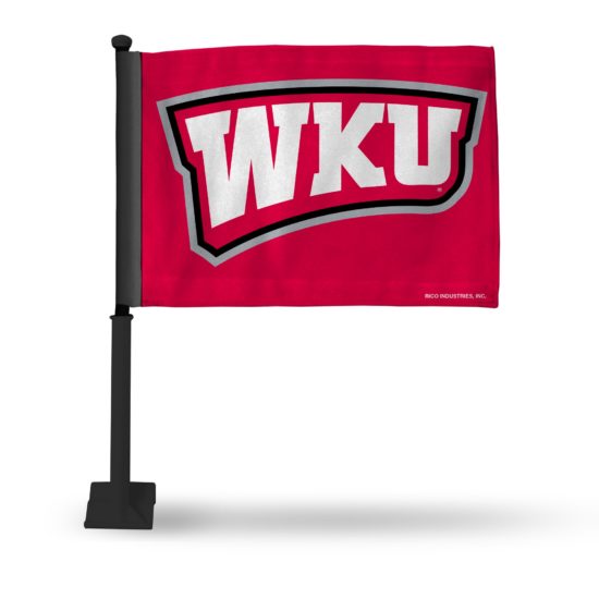 Western Kentucky Car Flag (Black Pole)