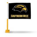 Southern Mississippi Car Flag (Gold Pole)
