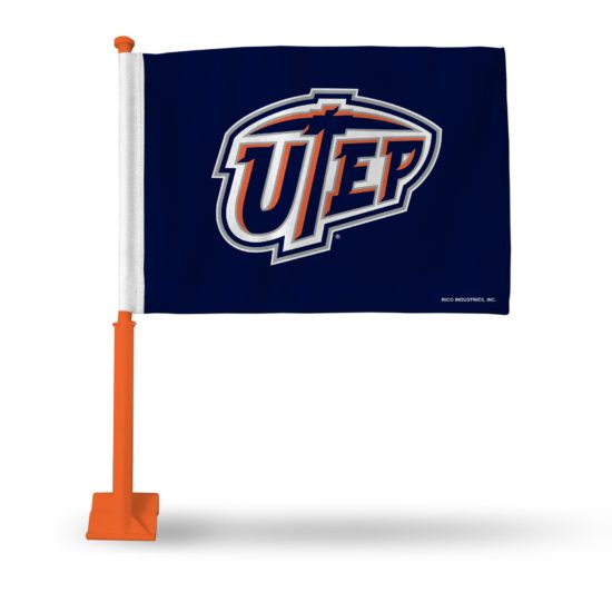 Texas EL Paso Car Flag (Orange Pole)