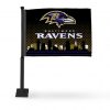 RAVENS CAR FLAG WITH COLORED POLE (BLACK POLE)