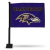 RAVENS CAR FLAG - BLACK POLE