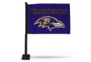 RAVENS CAR FLAG - BLACK POLE