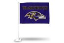 RAVENS CAR FLAG PURPLE BKG