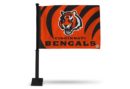 BENGALS CAR FLAG - BLACK POLE