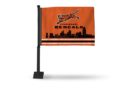 BENGALS CAR FLAG WITH COLORED POLE(BLACK POLE)
