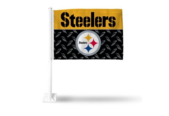 STEELERS (BLACK) CAR FLAG