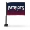 PATRIOTS BLACK CAR FLAG (BLACK POLE)