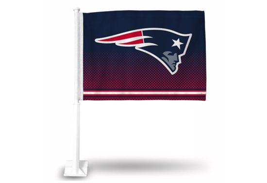 PATRIOTS FG CAR FLAG (WHITE POLE)